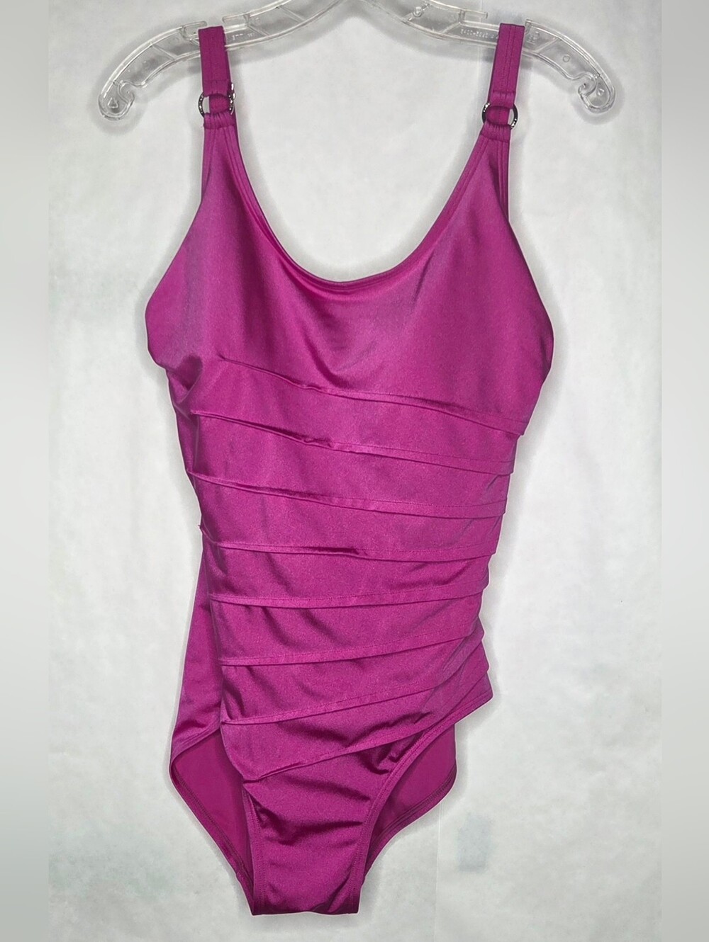 Calvin Klein Fuchsia Swimwear Top with Branded Metal Tag